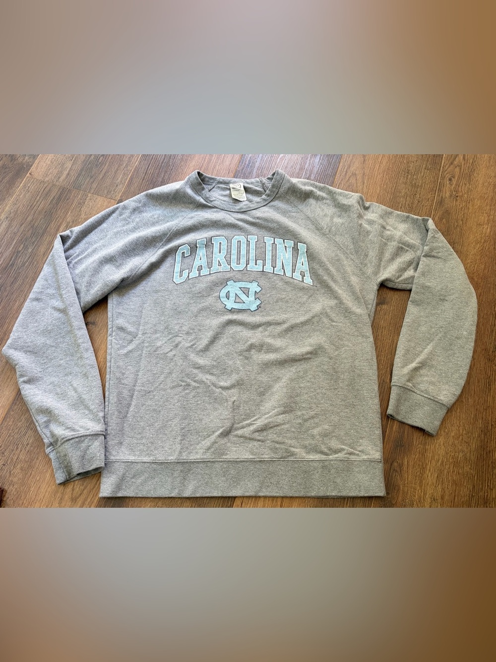 UNC North Carolina Tarheels Logo Gray Crewneck Sweatshirt